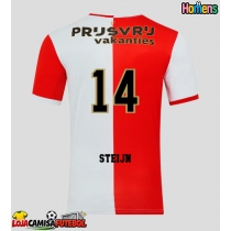 Camisa de Futebol Feyenoord Sem Steijn #14 Equipamento Principal 2025-26 Manga Curta